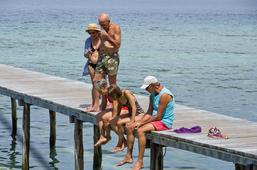 Raja Ampat Resort, resort jetty, fishwatching